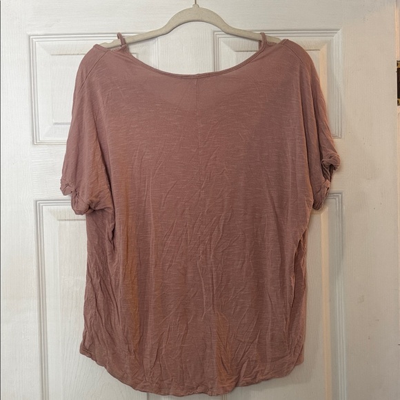 Charlotte Russe Dusty Rose Short Sleeve Tee - Picture 5 of 5
